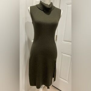 ❤️BCBGMaxAzria Women’s Dark Brown/Green Knit Midi Dress, Size S